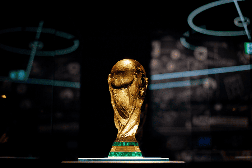 Football World Cup trophy example